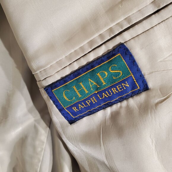 CHAPS RALPH LAUREN TUXIDO BLACK LONG SLEEVE SIZE 41R - Picture 3 of 6